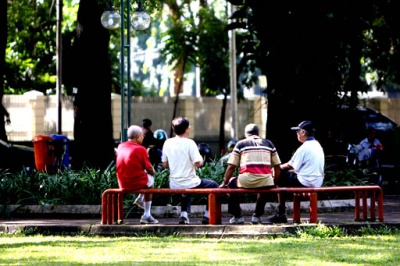 Retired Citizens in Park